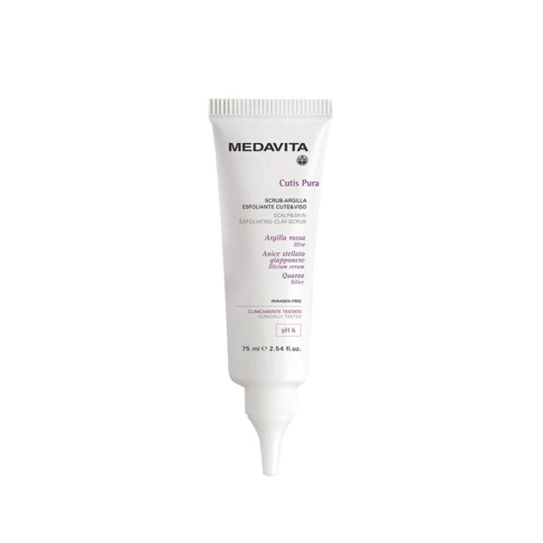 ДЕТОКС ЗА ЛИЦЕ И СКАЛП MEDAVITACutis Pura scrub argilla 75ml