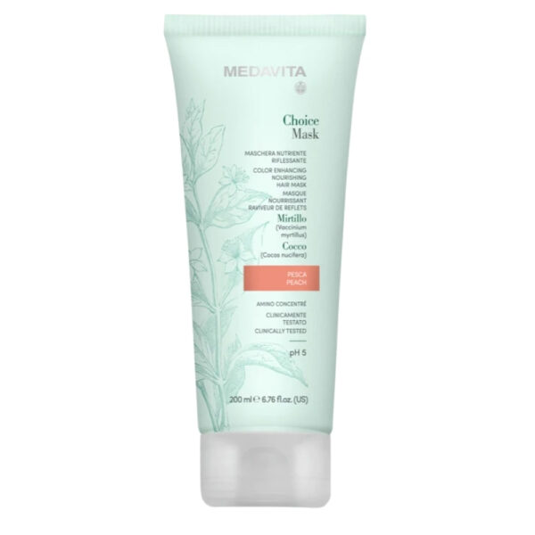 Цветна маска за коса Прасковено CHOICE MEDAVITA 30ml. / 200 ml.